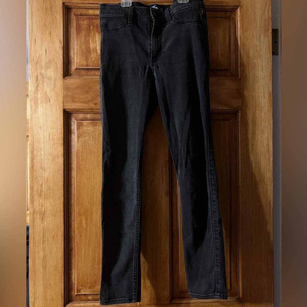 Hollister Advanced Stretch High Rise Jean Legging Washed Black